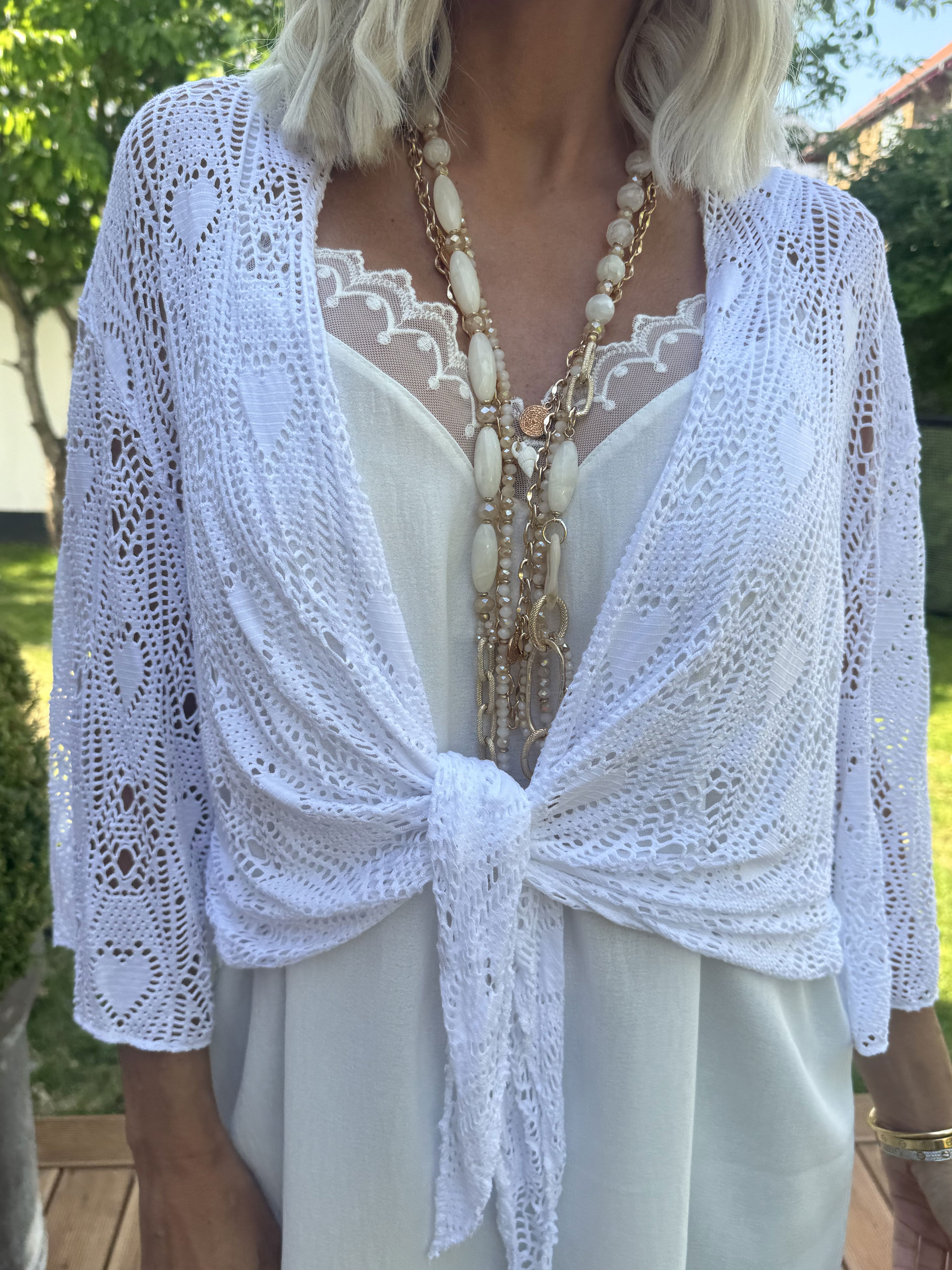 Castilla - Kort hæklet cardigan